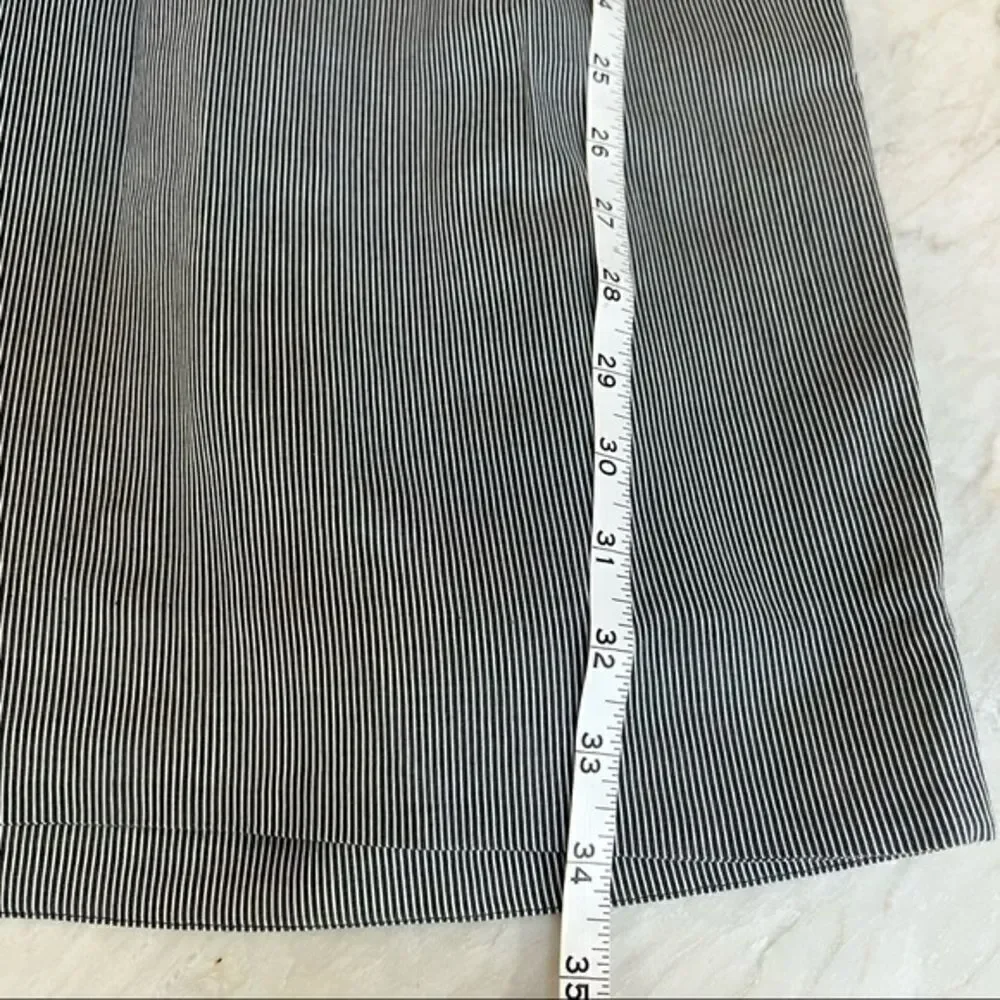 J. Crew Factory Cap Sleeve Pocket Pinstriped Silk Blend Dress size 0.